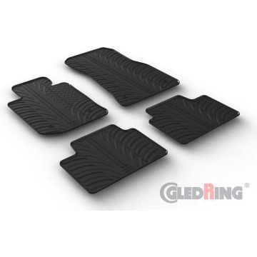 Gledring Rubbermatten passend voor BMW 3-Serie G20/G21 Sedan/Touring 3/2019- (T profiel 4-delig + montageclips)