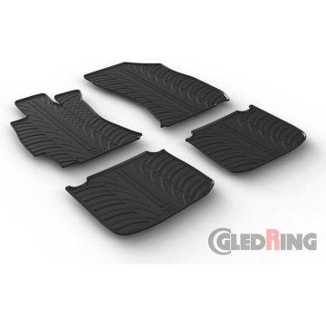 Gledring Rubbermatten passend voor Subaru Outback 11/2014- (T profiel 4-delig)