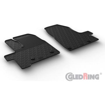 Gledring Rubbermatten passend voor Ford Tourneo Custom/Passenger 2018- (Automaat) (G profiel 2-delig + montageclips)