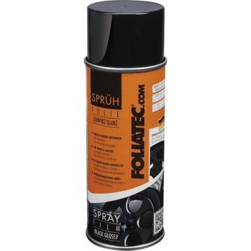 Foliatec Spuitfolie 400 Ml Metallic Zwart (glans)