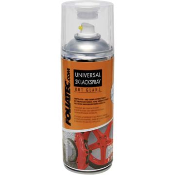 Foliatec Universal 2C Spray Paint - rood glanzend 1x400ml