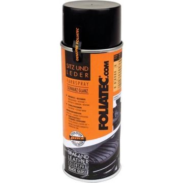 Foliatec Seat &amp; Leather Color Spray 400 Ml Zwart (glans)