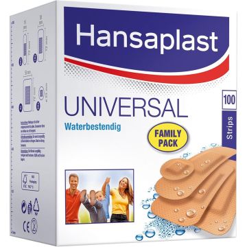 Hansaplast Universal Family Pack - 100 strips - Pleisters