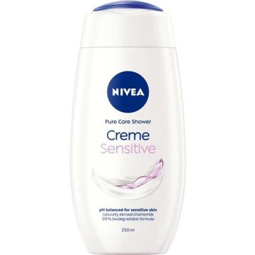 NIVEA Crème Sensitive - Douchecrème - 6 x 250ml - Voordeelverpakking