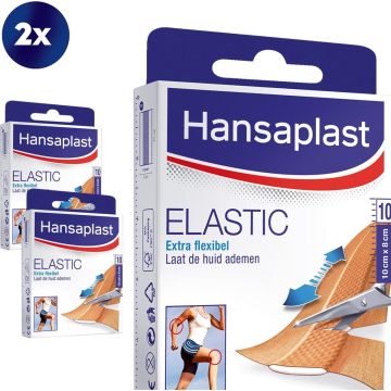 Hansaplast Elastic - 2 x 1m x 6 cm - Voordeelverpakking - Pleisters