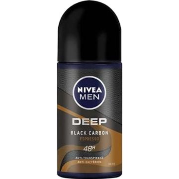 Nivea Deo Roll-on Men - Deep Black Carbon Espresso - 50ml