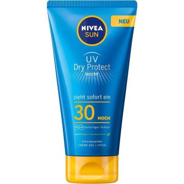 NIVEA ZON Zonnemelk, UV Dry Protect Sport, SPF 30, 175 ml