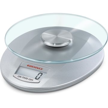 Soehnle keukenweegschaal Roma - digitaal - 1 gram nauwkeurig - tot 5 kg - zilver