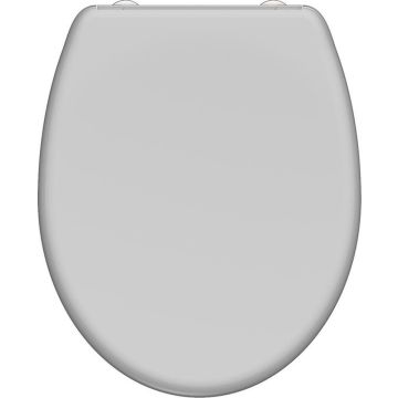 SCHÜTTE WC-Bril 82302 GREY - Duroplast - Soft Close - Afklikbaar - RVS-Scharnieren - Gelakt - Grijs