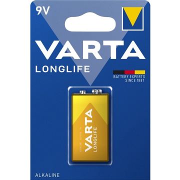 Varta Longlife Extra 9V-Block 6 LR 61 - 1 stuk