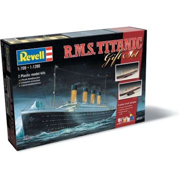 1:700 &amp; 1:1200 Revell 05727 R.M.S. Titanic (1 ship each scale!) - Gift Set Plastic Modelbouwpakket