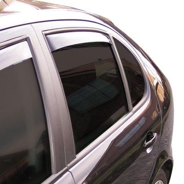 ClimAir Zijwindschermen Master Dark (achter) passend voor Peugeot 407 SW 2004-2010