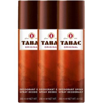 Tabac Original Deodorant Deospray Anti-perspirant Man 3 x 200 ml Voordeelverpakking