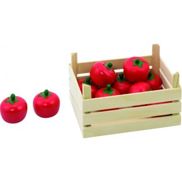 Goki groentenkistje - Speelgoedeten en -drinken - Hout - Tomaten - Vanaf 3 jaar