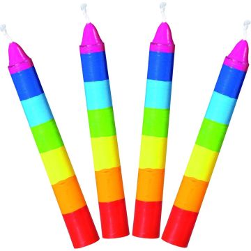 Goki 10 verjaardagskaarsen: bonte kleuren