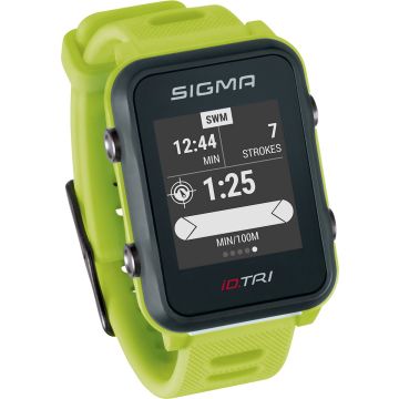 Sigma iD.TRI - Sporthorloge - Neon groen Basic