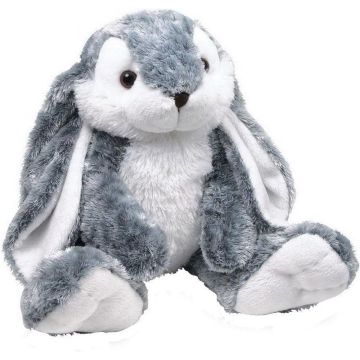 Small Foot Design Hoppel Bunny Plush Speelgoedkonijn Pluche Grijs, Wit