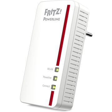 AVM FRITZ!Powerline 1260E - Powerline-adapter - Gigabit-Powerline 1200 Mbps - AC WiFi 5 - 400 + 866 Mbps - 1-Pack