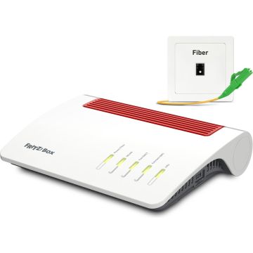 FRITZ!Box FRITZBox 5590 Fiber XGS-PON draadloze router Gigabit Ethernet Dual-band (2.4 GHz / 5 GHz) Wit