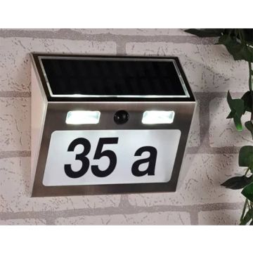 Haushalt 60253 - Huisnummer verlichting - solar - bewegingsmelder