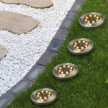 Haushalt International LED Solar Grondspots - 4 stuks