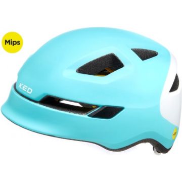 Fietshelm KED Pop Mips - medium (52-56 cm) - iceblue white