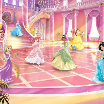 Komar | Disney Princess Glitzerparty | Disney Prinsessen | Fotobehang 368x254cm