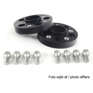 H&amp;R DRA-Systeem Spoorverbrederset 100mm per as - Steekmaat 5x120 - Naaf 72,5mm - Boutmaat M12x1,5 - passend voor BMW - Zwart