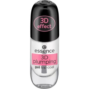 Essence 3D plumping nagel top coat 8 ml Transparant