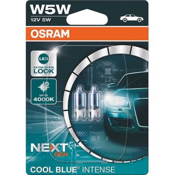 Osram Cool Blue Intense Next Gen W5W-T10 2825CBN-02B set