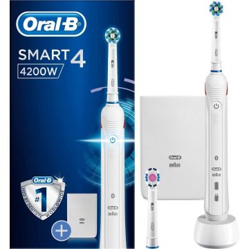 Oral-B Smart 4 4200W White Elektrische Tandenborstel Powered By Braun