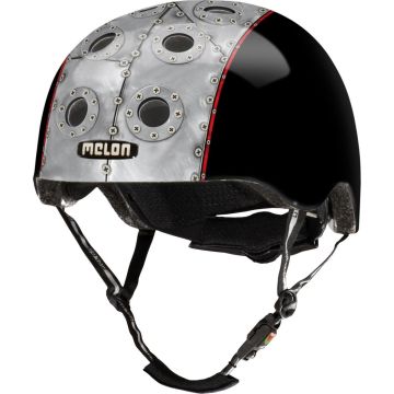 Melon helm Aviator XL-XXL (58-63cm) zwart/grijs