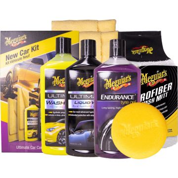 Meguiar's New Car Kit - Auto was set - 7 in 1 pakket - Showroom Glans - Auto wassen