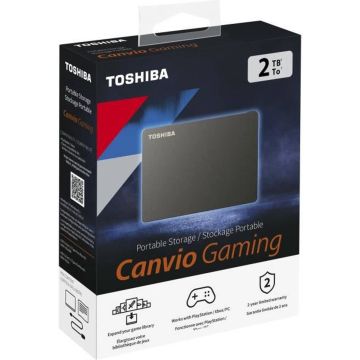 Toshiba Canvio Gaming 2 TB Externe harde schijf (2.5 inch) USB 3.2 Gen 1 Black HDTX120EK3AA