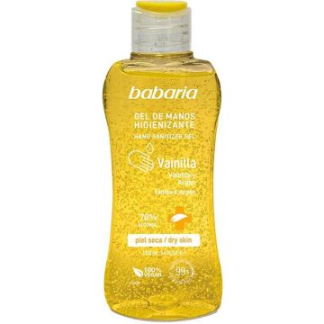 Babaria Vanilla &amp; Argan Dry Skin Sanitizing Hand Gel 70 Alcohol 100ml