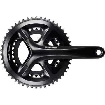 Crankstel 2 x 11 speed Shimano Road FC-RS510 - 172,5/50-34 holle as - zwart