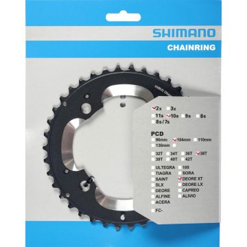 Kettingblad 38T Shimano Deore XT FC-M785 38T-AM