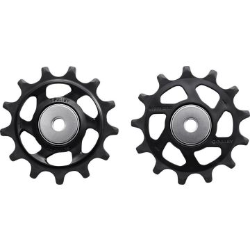 Shimano Derailleurwielset Xtr M9100/m9120 Rvs 12s Zwart 2 Stuks