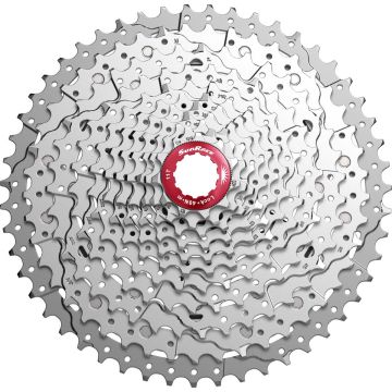 Cassette 11 speed Sunrace CSMX8 11-42T - zilver/rood