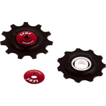 CEMA derailleurwieltjes PVC 9/10/11V Full Ceramic zwart