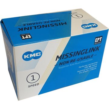 KMC Sluitschakel MissingLink e1NR EPT zilver single v(40)