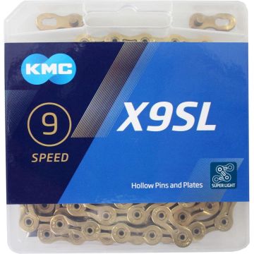 KMC - X9SL Ketting Ti-N Goud 114L