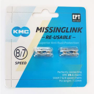 KMC sluitschakel MissingLink 7/8R EPT zilver 7.10mm 7/8v(2)
