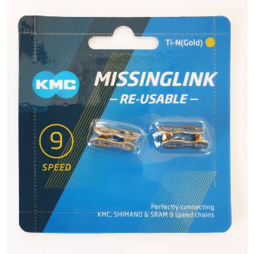 KMC Sluitschakel MissingLink 9R Ti-N Gold 6.60mm 9v (2)
