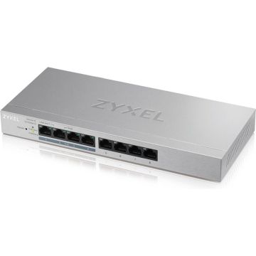Zyxel GS1200-8HPv2 - 8-Port Gigabit Web Managed PoE+ Switch with 60 Watt Budget
