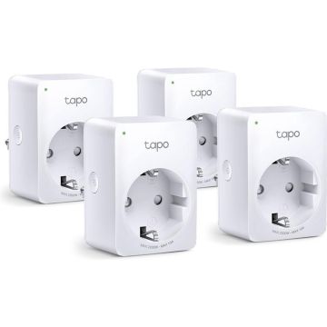 TP-Link Tapo P100 - Slimme Stekker - Smart Plug - 4 stuks - WiFi Stopcontact