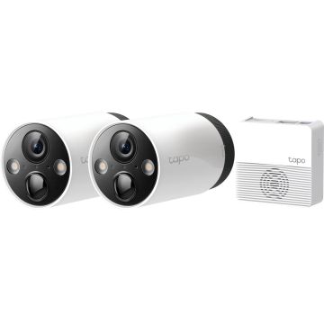 TP-Link Tapo C420S2 - 2 Beveiligingscamera's/IP Camera+basisstation voor binnen &amp; buiten - 2.5K Ultra HD