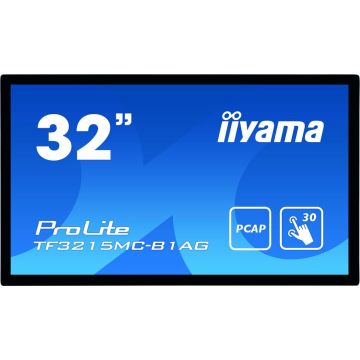iiyama ProLite TF3215MC-B1AG - LED-monitor - 31.5 - open raamwerk - aanraakscherm - 1920 x 1080 Full HD (1080p) - A-MVA3 - 500 cd/m� - 3000:1 - 8 ms - HDMI, VGA - zwart