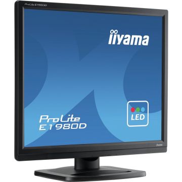 iiyama ProLite E1980D-B1 LED display 48,3 cm (19") 1280 x 1024 Pixels XGA zwart