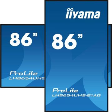 iiyama ProLite To Be Updated, 2,17 m (85.6"), 3840 x 2160 Pixels, 4K Ultra HD, LED, 8 ms, Zwart